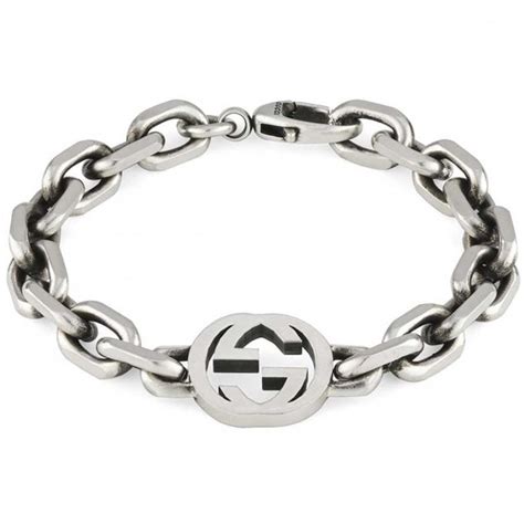 gucci bangles silver|Gucci silver interlocking g bracelet.